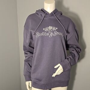 Scotch & Soda Amsterdam Men's Purple Sky French Terry Graphic Hoodie Size Small